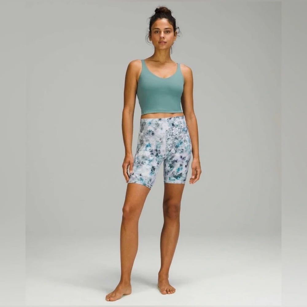NWOT Lululemon Align High-Rise Biker Short 6” Kaleidofloral Multi Nulu Size 6 - Picture 2 of 12